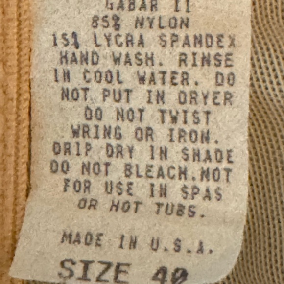 Vintage Gabar ll Swimsuit Swim Dress One Piece Made in USA Size 20 NWT - Picture 15 of 16